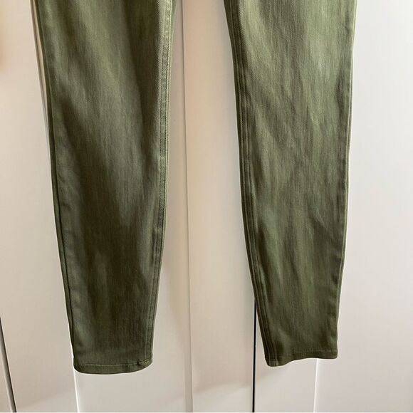 Spanx Jeanish Shaping Ankle Leggings Pants Pull On Olive Green Sz S - Picture 6 of 14